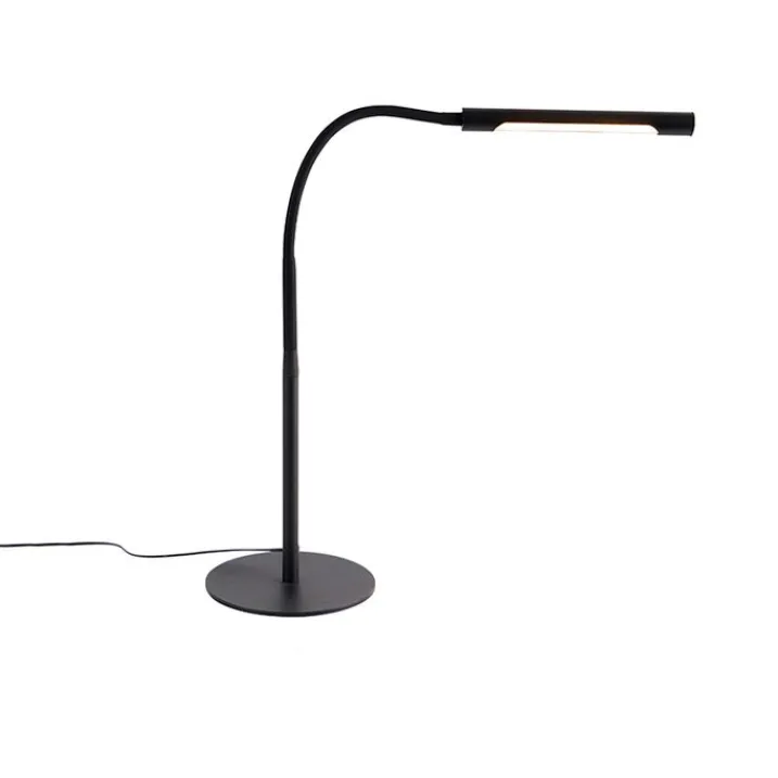 QAZQA Led-Tischleuchten|Tischlampen*Design-Tischleuchte schwarz inkl. LED mit Touch-Dimmer - Palka