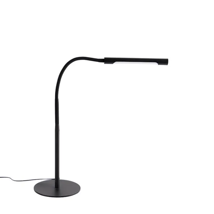 QAZQA Led-Tischleuchten|Tischlampen*Design-Tischleuchte schwarz inkl. LED mit Touch-Dimmer - Palka
