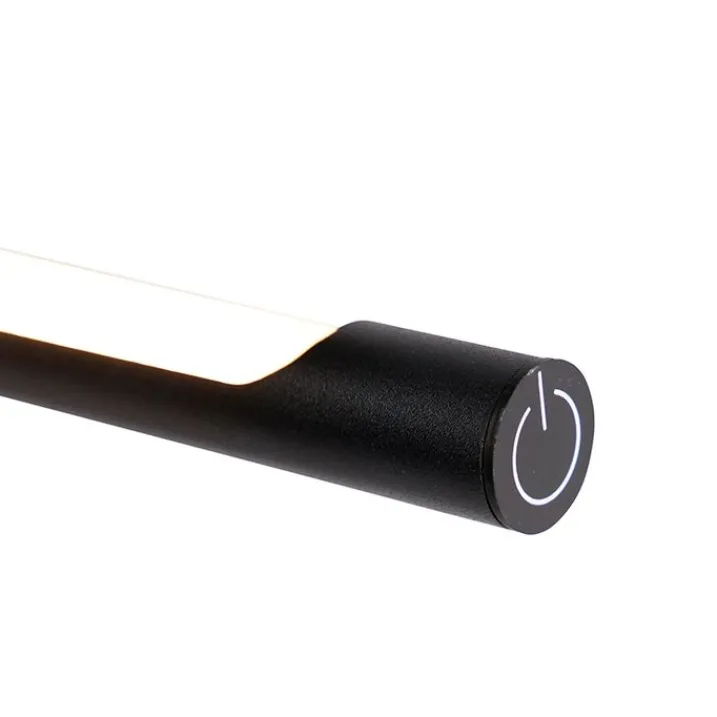 QAZQA Led-Tischleuchten|Tischlampen*Design-Tischleuchte schwarz inkl. LED mit Touch-Dimmer - Palka