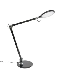 QAZQA Led-Tischleuchten|Tischlampen*Design-Tischleuchte schwarz inkl. LED mit Touch- und Induktionsladegerät - Don