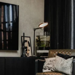 QAZQA Led-Tischleuchten|Tischlampen*Design-Tischleuchte schwarz inkl. LED mit Touch- und Induktionsladegerät - Don