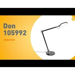 QAZQA Led-Tischleuchten|Tischlampen*Design-Tischleuchte schwarz inkl. LED mit Touch- und Induktionsladegerät - Don