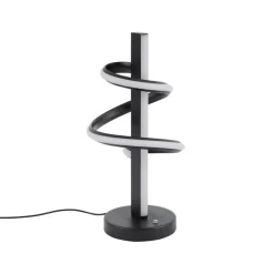 QAZQA Led-Tischleuchten|Tischlampen*Design-Tischleuchte schwarz inkl. LED dimmbar - Rolla