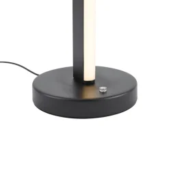 QAZQA Led-Tischleuchten|Tischlampen*Design-Tischleuchte schwarz inkl. LED dimmbar - Rolla