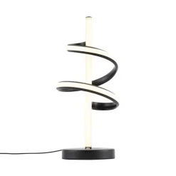 QAZQA Led-Tischleuchten|Tischlampen*Design-Tischleuchte schwarz inkl. LED dimmbar - Rolla