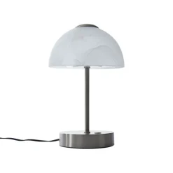 QAZQA Led-Tischleuchten|Tischlampen*Design-Tischleuchte Stahl mit Opalglas inkl. LED Dimmbar - Joya