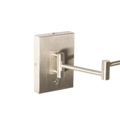 QAZQA Schlafzimmerlampen|Küchenlampen*Design-Wandleuchte aus Stahl inkl. LED dimmbar - Notia