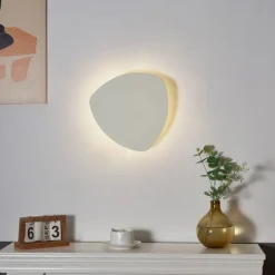 QAZQA Wandleuchten|Wohnzimmerlampen*Design-Wandleuchte Beige Organisch 32cm 2-Lichter - Pulley