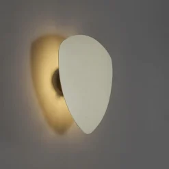 QAZQA Wandleuchten|Wohnzimmerlampen*Design-Wandleuchte Beige Organisch 32cm 2-Lichter - Pulley