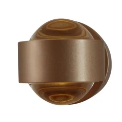 QAZQA Led-Wandleuchten|Wandleuchten*Design-Wandleuchte Dunkelbronze inkl. LED IP44 - Lens