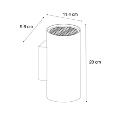 QAZQA Wandleuchten|Wohnzimmerlampen*Design-Wandleuchte gold rund 2-flammig – Sab Honey