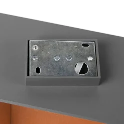 QAZQA Schlafzimmerlampen|Küchenlampen*Design-Wandleuchte grau mit Kupfer-Interieur - Fold