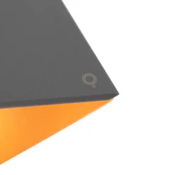 QAZQA Schlafzimmerlampen|Küchenlampen*Design-Wandleuchte grau mit Kupfer-Interieur - Fold