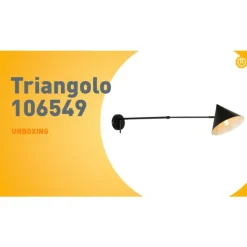 QAZQA Küchenlampen|Wandleuchten*Design-Wandleuchte schwarz verstellbar - Triangolo