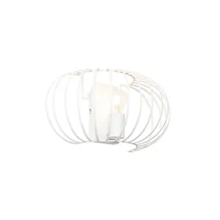 QAZQA Wandleuchten|Wohnzimmerlampen*Design-Wandleuchte weiß 39 cm - Johanna