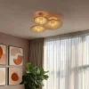 QAZQA Wandleuchten|Wohnzimmerlampen*Design-Wandleuchte weiß mit Stoff 3-flammig – Jane