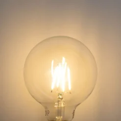 LUEDD Filament Lampen|Led Lampen*Dimmbare E27 LED-Glühbirne G95 5W 450lm 2700K