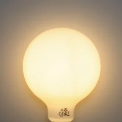 LUEDD Led Lampen*Dimmbare E27 LED-Glühbirne Opal G125 5W 450lm 2700K