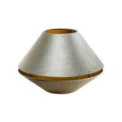 QAZQA Lampenschirme*Doppelter Samtlampenschirm Grün mit goldener Innenseite