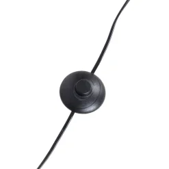 QAZQA Stehlampen|Wohnzimmerlampen*Dreibeinstativ schwarz mit Leinenschirm weiß 45 cm - Dreibeinstativ Classic