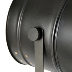 QAZQA Stehlampen|Wohnzimmerlampen*Dreibein-Stehlampe schwarz mit Holz-Studiospot - Radient