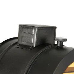 QAZQA Stehlampen|Wohnzimmerlampen*Dreibein-Stehlampe schwarz mit Holz-Studiospot - Radient