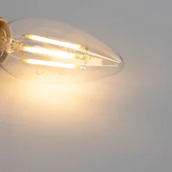 LUEDD Filament Lampen|Led Lampen*E14 dimmbare LED Filament Kerzenlampe B35 3W 250 lm 2700K