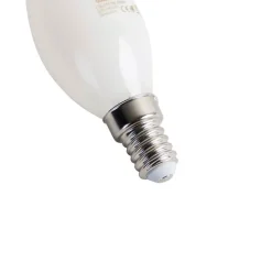LUEDD Led Lampen*E14 dimmbare LED Glühlampe Spitze Kerze Opal 3W 250 lm 2350K