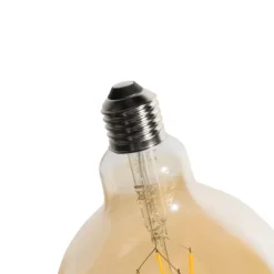 LUEDD Filament Lampen|Led Lampen*E27 Dimmbare LED Gold G125 4,9W 450lm 2200K