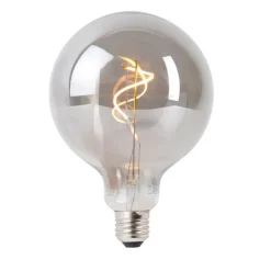LUEDD Filament Lampen|Led Lampen*E27 Dimmbare LED Rauch G125 4W 130 lm 1900K
