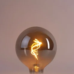 LUEDD Filament Lampen|Led Lampen*E27 Dimmbare LED Rauch G125 4W 130 lm 1900K