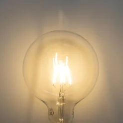 LUEDD Filament Lampen|Led Lampen*E27 dimmbare LED Spiral Filament G125 5W 450lm 2700K