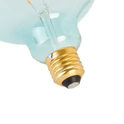 LUEDD Led Lampen*E27 dimmbare LED Spiralfadenlampe G125 blau 4W 180lm 1800K