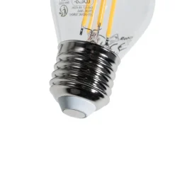 LUEDD Filament Lampen|Led Lampen*E27 Dimmbare LED-Filament-Glühbirne G45 Klar 4W 470 lm 2700K