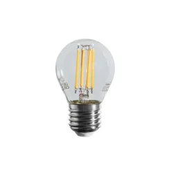 LUEDD Filament Lampen|Led Lampen*E27 Dimmbare LED-Filament-Glühbirne G45 Klar 4W 470 lm 2700K