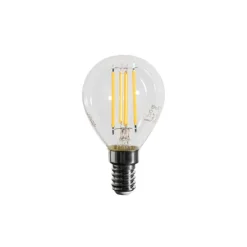LUEDD Filament Lampen|Led Lampen*E14 Dimmbare LED-Filament-Glühbirne G45 Klar 4W 470 lm 2700K
