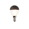 LUEDD Filament Lampen|Led Lampen*E14 dimmbare LED-Filamentlampe Topspiegel P45 schwarz 300lm 2700K
