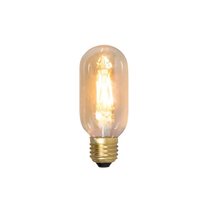 Calex Filament Lampen|Led Lampen*E27 dimmbare LED-Filamentlampenröhre T45 Gold 3,5W 250 lm 2100K