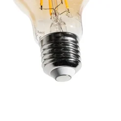 LUEDD Filament Lampen|Led Lampen*E27 Dimmbare LED-Glühbirne A60 Amber 4,5W 420 lm 2200K