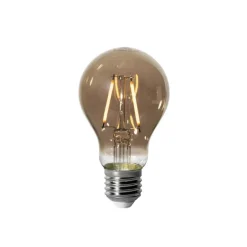 LUEDD Filament Lampen|Led Lampen*E27 Dimmbare LED-Glühbirne A60 Rauchglas 3W 250 lm 2200K