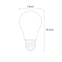 LUEDD Filament Lampen|Led Lampen*E27 Dimmbare LED-Glühbirne A60 Opal 7W 806 lm 3000K