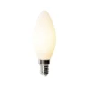 LUEDD Led Lampen|Schlafzimmerlampen*E14 Dimmbare LED-Glühbirne B35 Opal 4W 400 lm 2700K