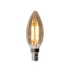 LUEDD Filament Lampen|Led Lampen*E14 Dimmbare LED-Glühbirne B35 Rauch 4W 300 lm 2200K