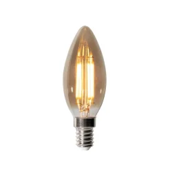 LUEDD Filament Lampen|Led Lampen*E14 Dimmbare LED-Glühbirne B35 Rauch 4W 300 lm 2200K