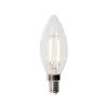 LUEDD Filament Lampen|Led Lampen*E14 Dimmbare LED-Glühbirne B35 Klar 3W 250 lm 2200K