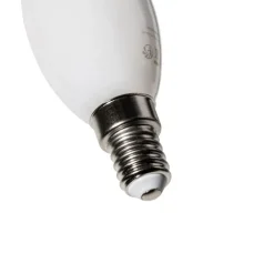 LUEDD Filament Lampen|Led Lampen*E14 Dimmbare LED-Glühbirne BXS35 Opal 4W 450 lm 2200K