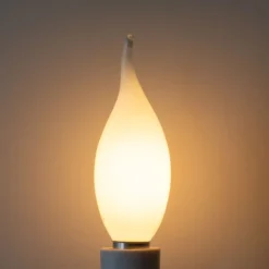 LUEDD Filament Lampen|Led Lampen*E14 Dimmbare LED-Glühbirne BXS35 Opal 4W 450 lm 2200K