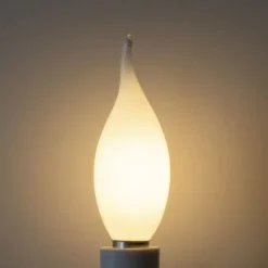 LUEDD Led Lampen|Küchenlampen*E14 Dimmbare LED-Glühbirne BXS35 Opal 4W 450 lm 2700K