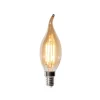 LUEDD Led Lampen|Wohnzimmerlampen*E14 Dimmbare LED-Glühbirne BXS35 Gold 4W 450 lm 2200K