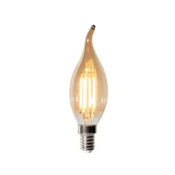 LUEDD Led Lampen|Wohnzimmerlampen*E14 Dimmbare LED-Glühbirne BXS35 Gold 4W 450 lm 2200K